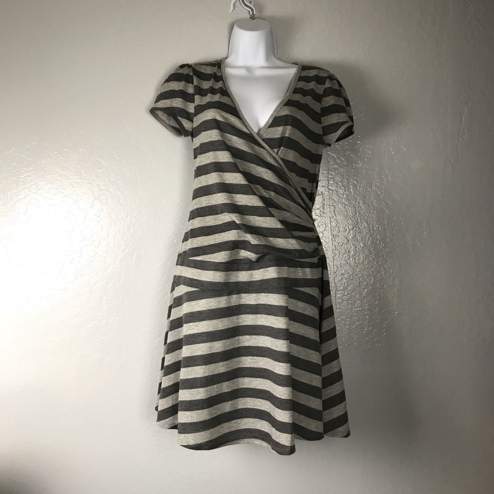 Hot Tempered Charcoal Grey Dress Large